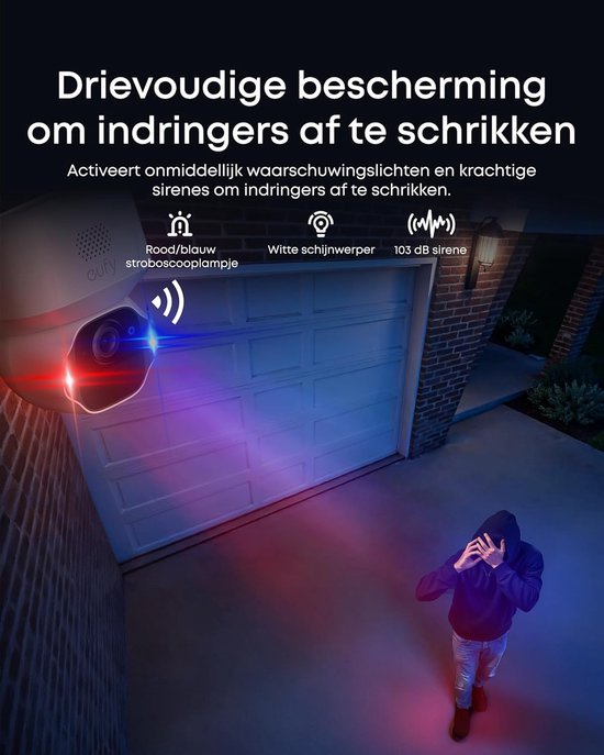eufy SoloCam E42, 4K PTZ beveiligingscamera outdoor, 360° pan/tilt, AI-tracking, draadloos, zonne-energie, geen maandkosten, HomeBase S380 compatibel van Merkloos — afbeelding 5