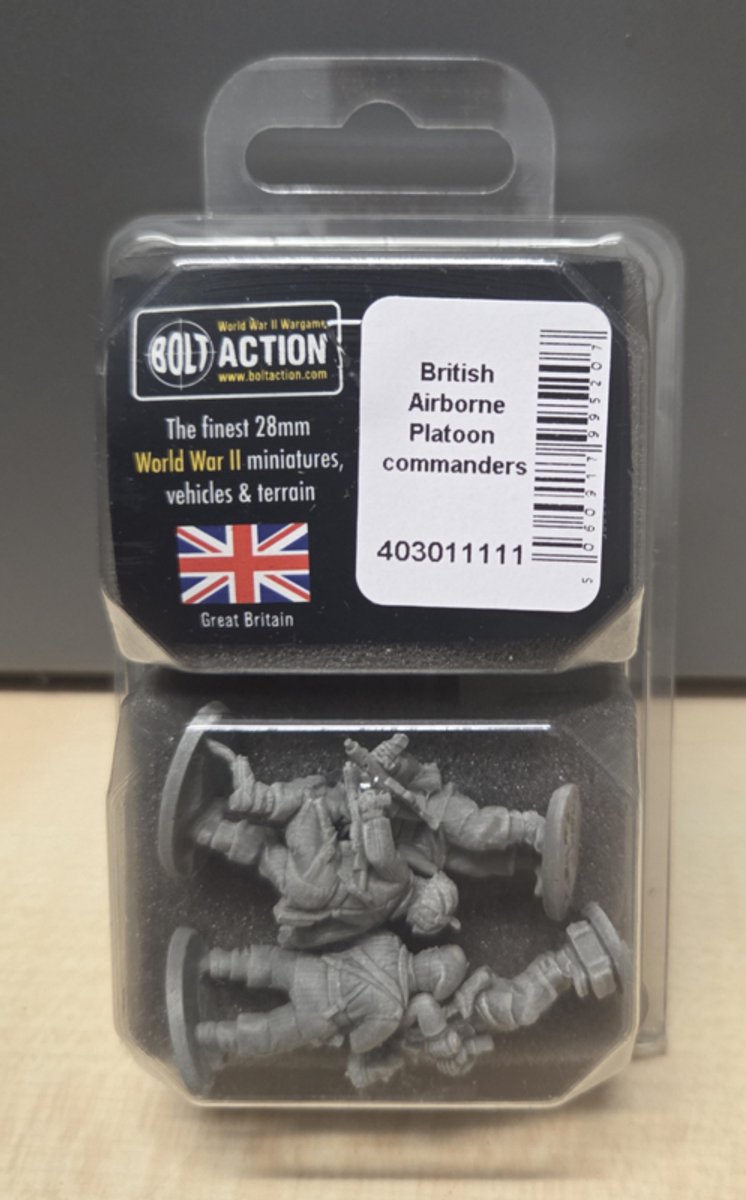 British Airborne platoon commanders (Bolt action nieuw)