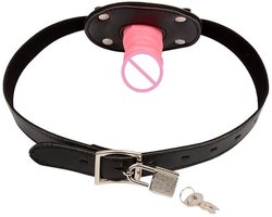 Gag Penis - Mondknevel - BDSM - Verstelbaar - 5CM - Roze - Slot