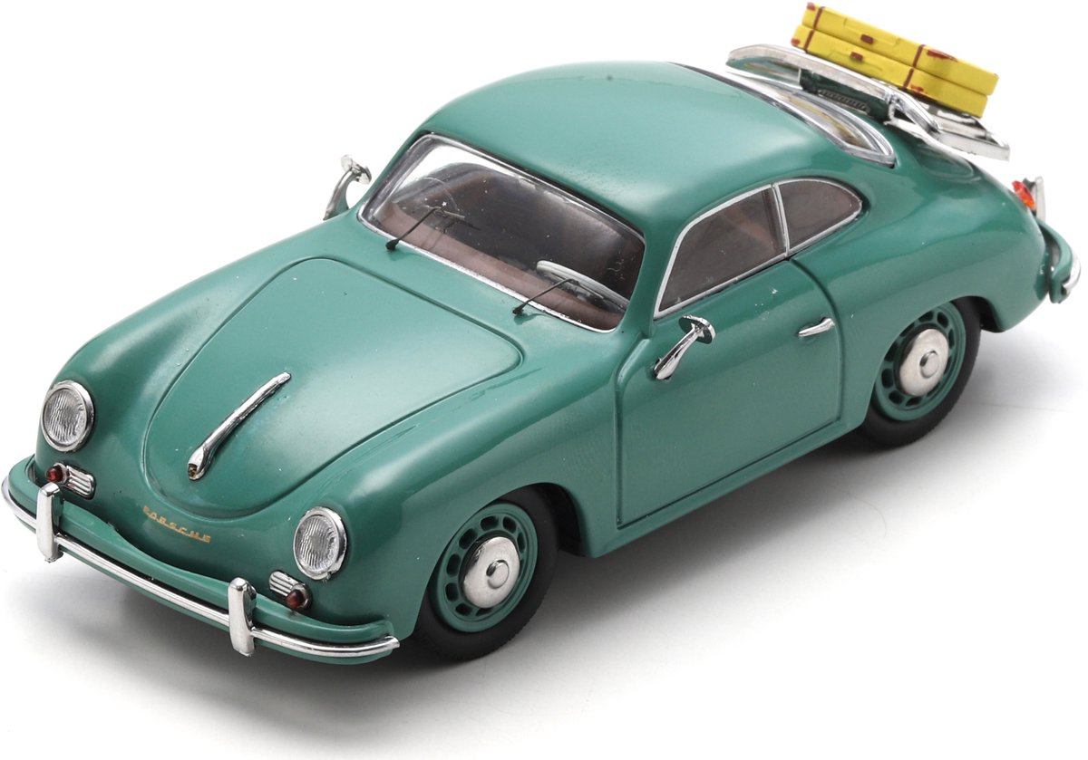 Porsche 356 Coupe + bagage, mint groen