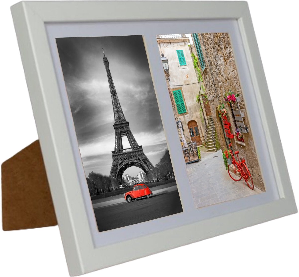 Basic Serie - Multiramka Fotolijst - 17x23 cm - MDF - Wit