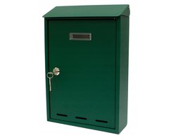 Verotech - Groene Brievenbus - Staal - Epoxy - 330x220x70mm
