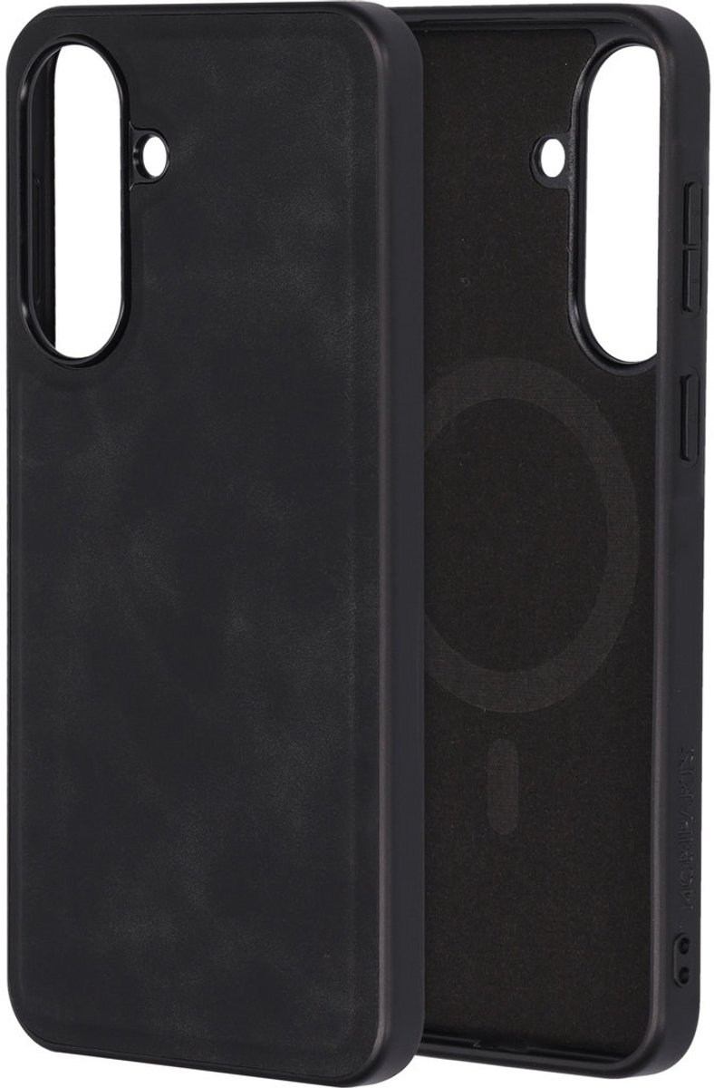 Mobiparts Classic Backcover geschikt voor Samsung Galaxy A37 Graphite - Zwart - MagSafe