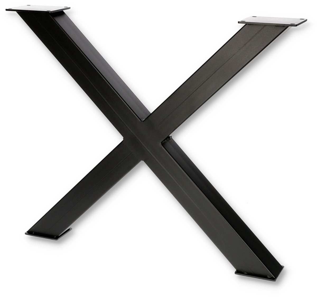 Seart - Zwarte Kruispoot - Staal - 82x71 cm
