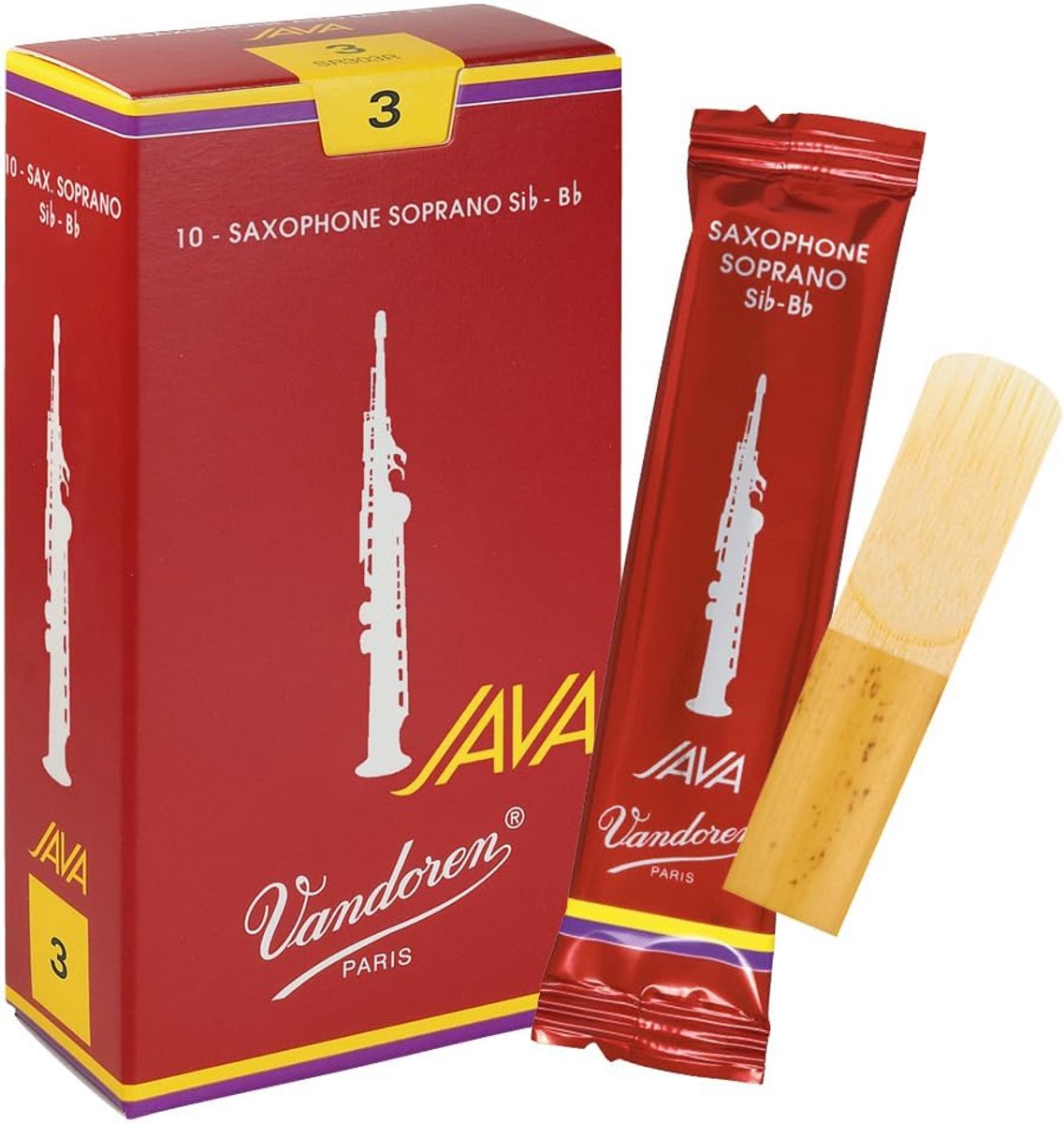 Riet Sopraansaxofoon - Saxofoonblad - Muziek Maken - Java Filed Ontwerp - Dikte 3