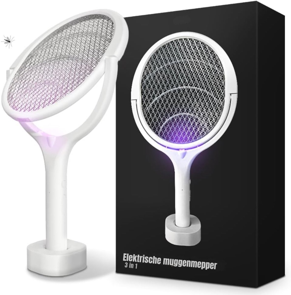SVN® Elektrische Vliegenmepper - Vliegenmepper - Vliegenmeppers - Wit - 45cm x 24cm x 48cm