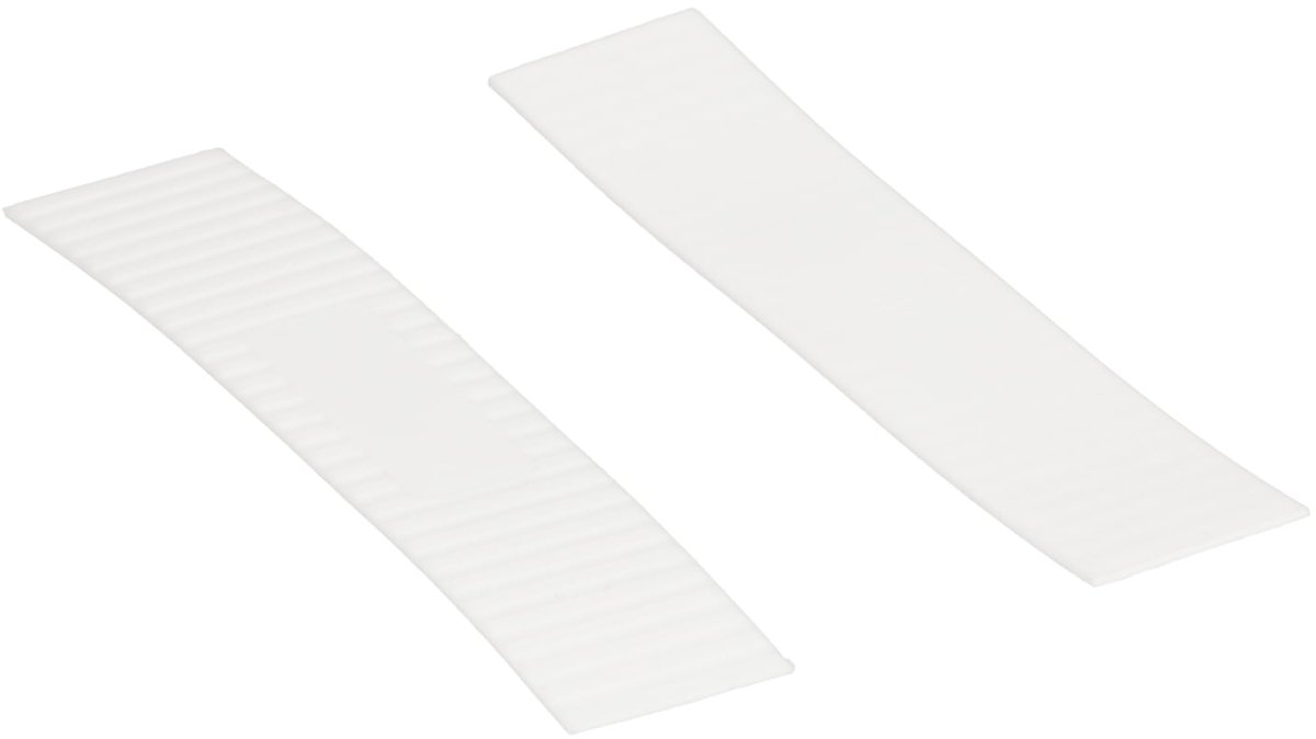 Glasblokjes 22 mm breed | 1 mm dik Wit | Per 100 stuks