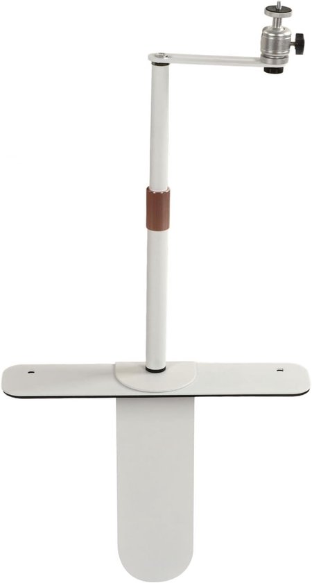 Projectorstandaard verstelbaar 24-40 cm wit, beugel met 1/4 inch schroefdraad voor beamers en camera’s