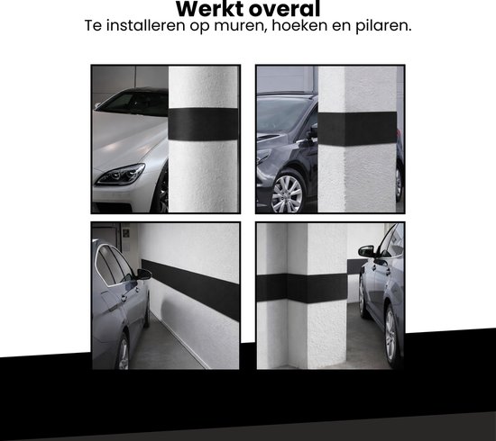 Platte stootrand voor muur Optichoc met houteffect | België