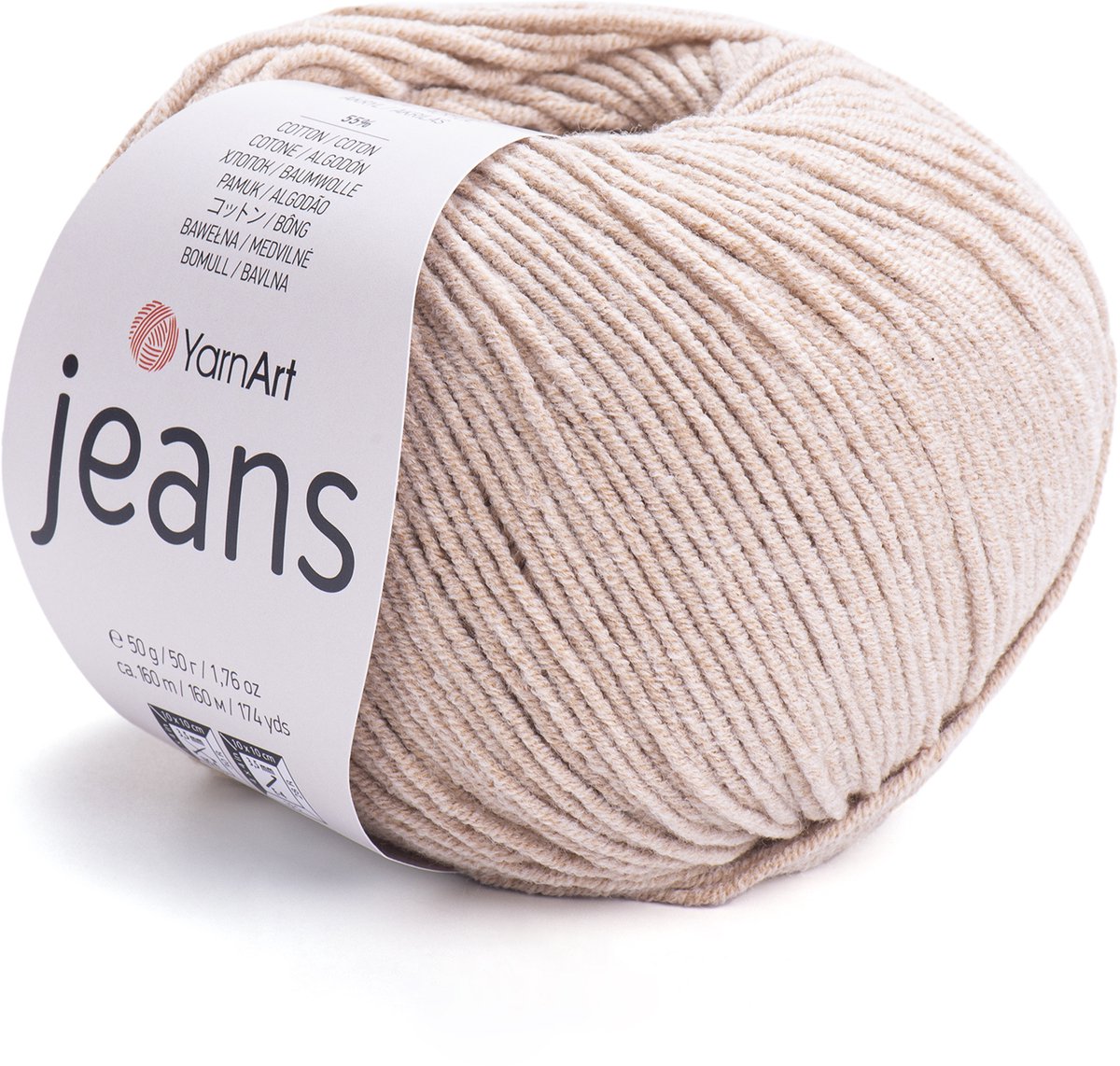YarnArt Jeans – Katoenmix Breigaren – 50g – 160m – 55% Katoen / 45% Acryl – Voor Amigurumi & Kleding - Kleur 87