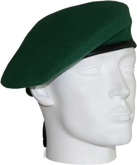 Soldaten baret commando groen 57 cm