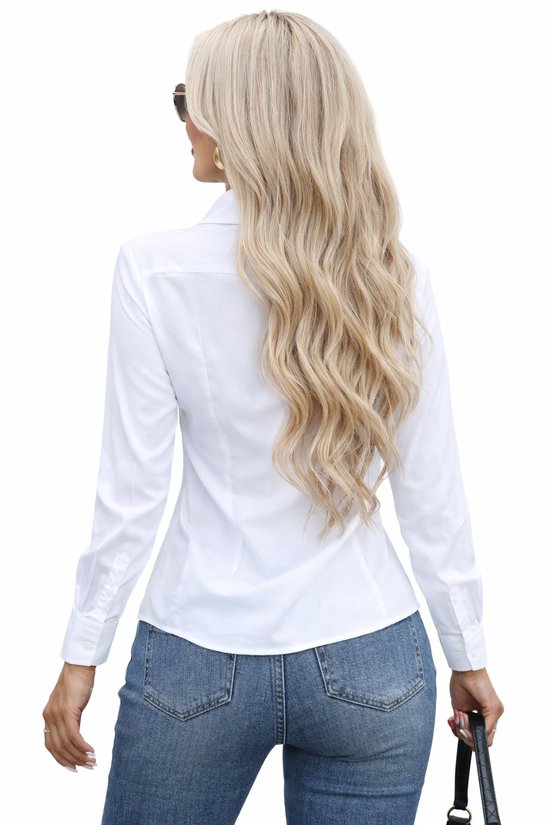 Chemisier décontracté Wit pour femme - Mode - Fashion - Taille M