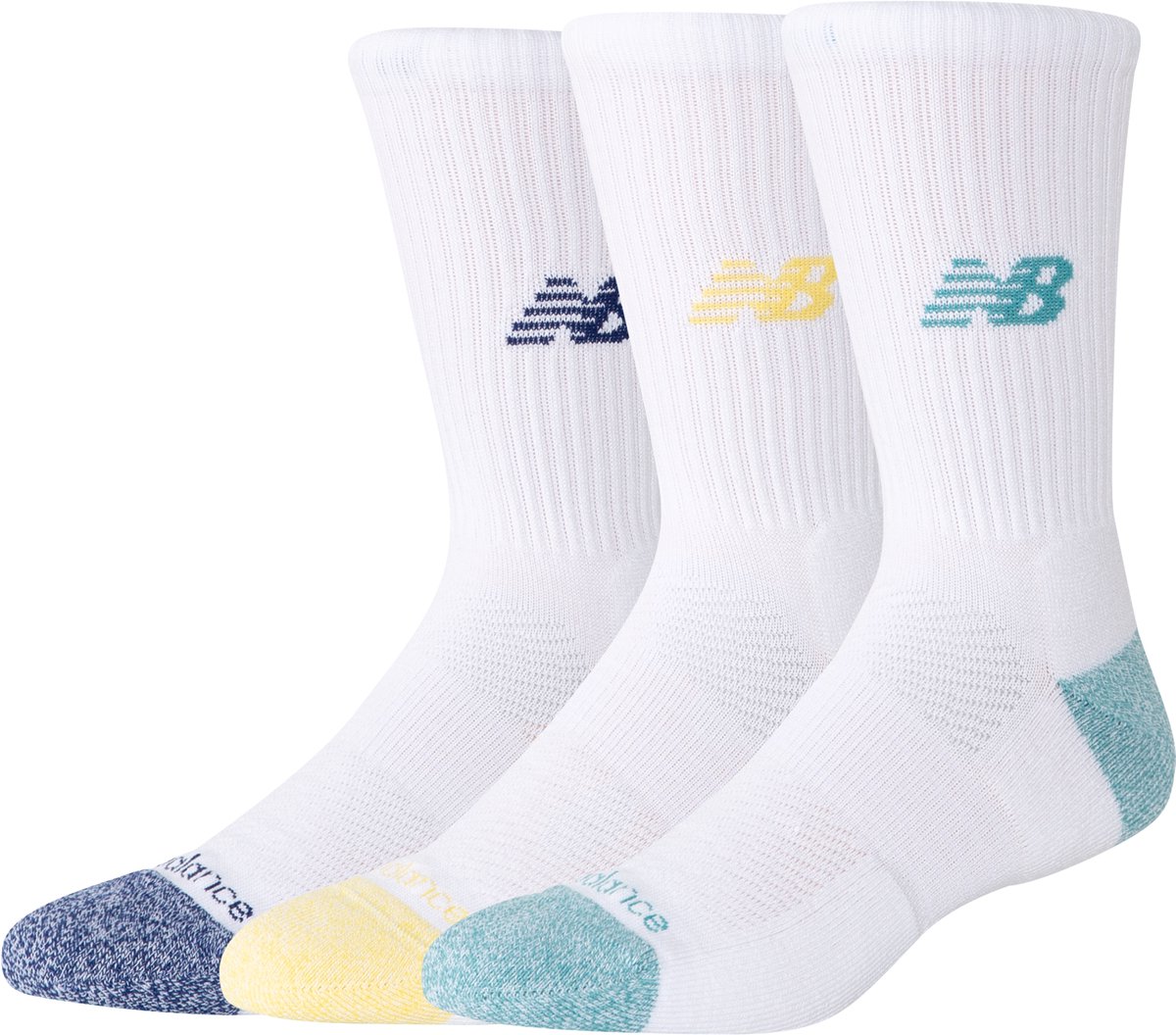 New Balance Active Crew Socks 3 Pack Unisex Sportsokken COLORS Assorted Colours