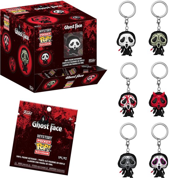 POP Keychain: Ghost Face- Blind box - 1 van 6 beschikbare varianten