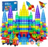 Magnetic tiles - XL Bouwset 129 stuks - Magnetische tegels - Speelgoed - Magneet tegels - Montessori - Bouwstenen - Met 4 magna poppetjes