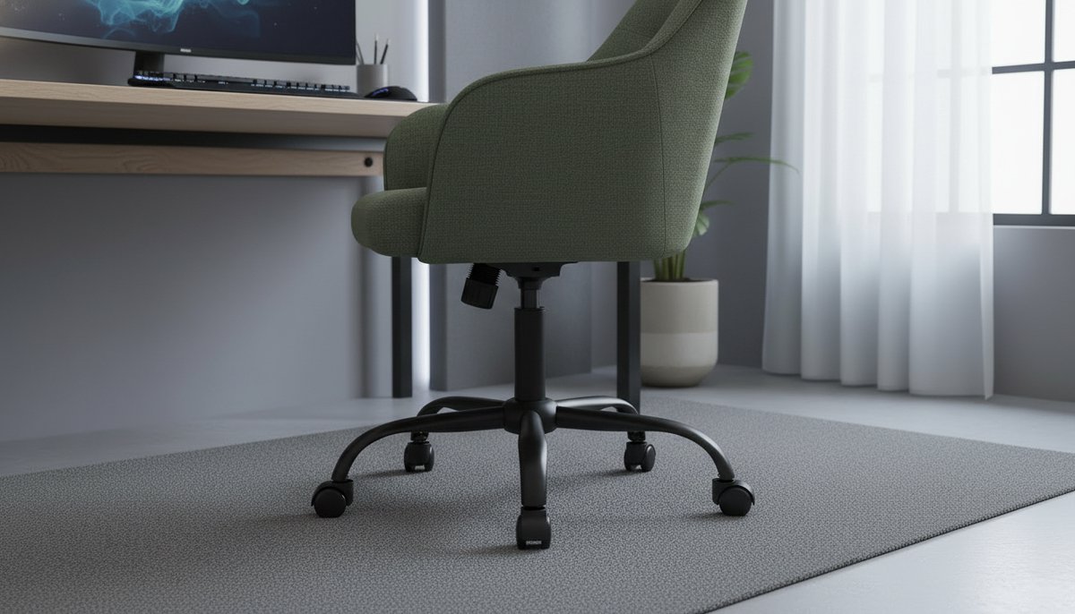 Bureaustoel Ergonomisch – Casa Velluto ComfortFlow Linen Pro Draaistoel – In Hoogte Verstelbare Bureaustoel met Armleuningen – Ademende Katoen-Linnen Stof – Computerstoel voor Thuiswerkplek, Kantoor, Studie – Groen – Max. 110 kg