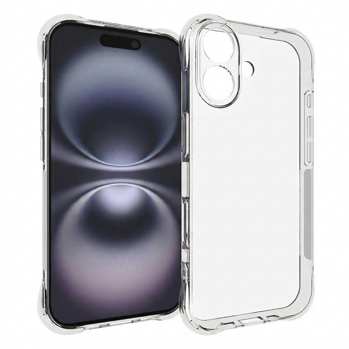 Mobigear Doorzichtig Hoesje geschikt voor Apple iPhone 17 Telefoonhoesje Flexibel TPU | Mobigear Cushion Backcover | Doorzichtig Telefoonhoesje iPhone 17 | iPhone 17 Case | Back Cover - Transparant