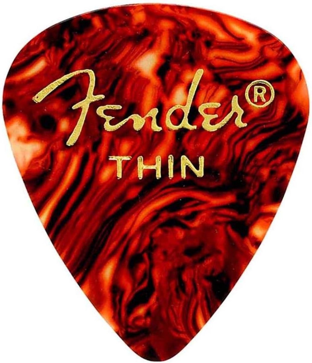 Plectrums Set - Gitaar Accessoires - Muziek Maken - Klassiek Celluloid - 351 Dun - Schildpad