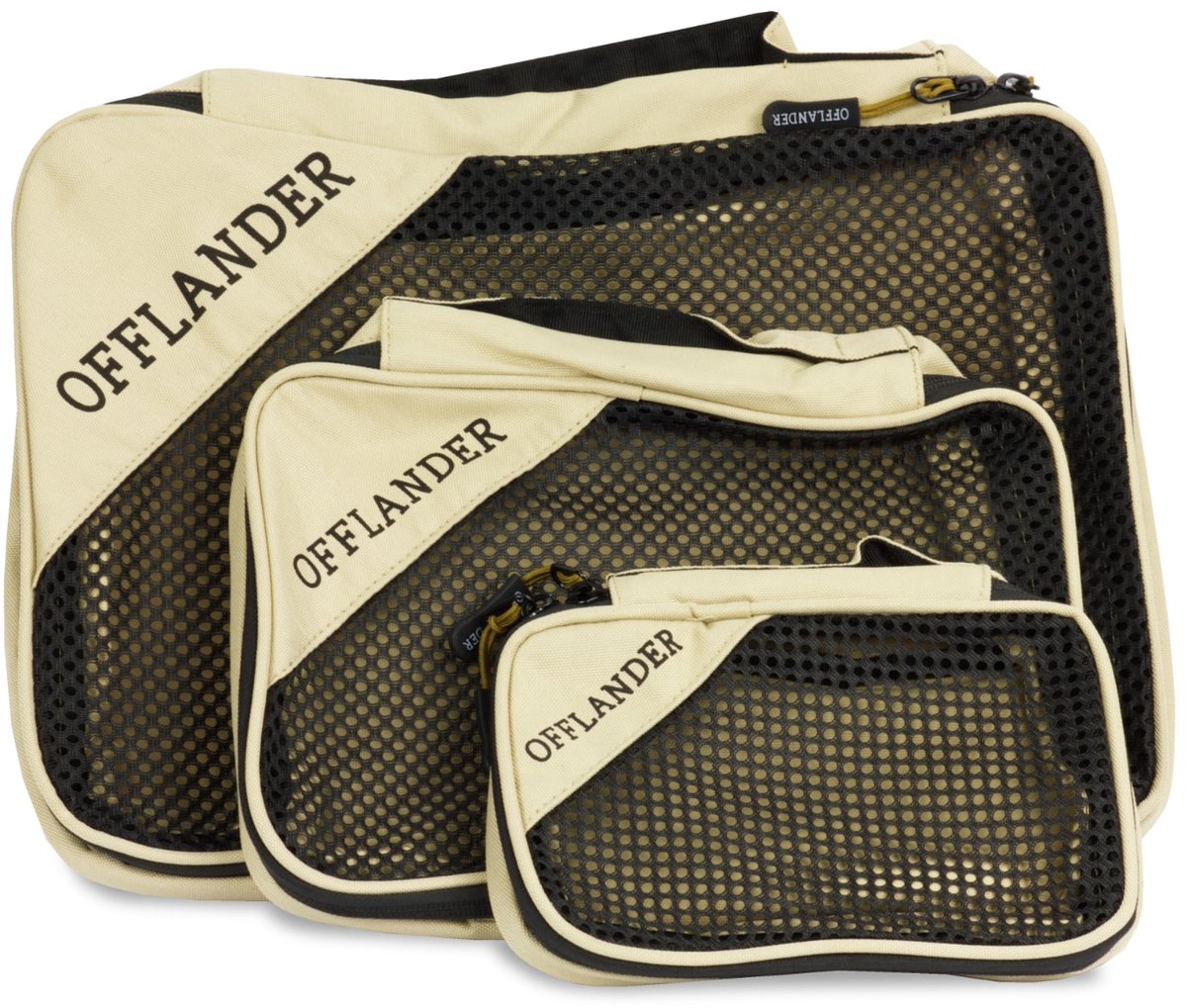OFFLANDER Serie - Kledingorganizer Set - Reizen - 3 Maten