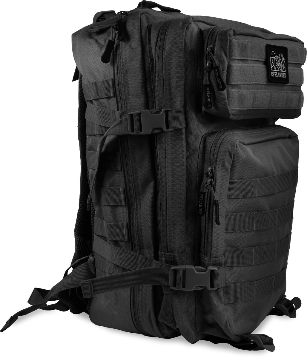 OFFLANDER Survival Serie - Rugzak - 43L - Nylon - Zwart