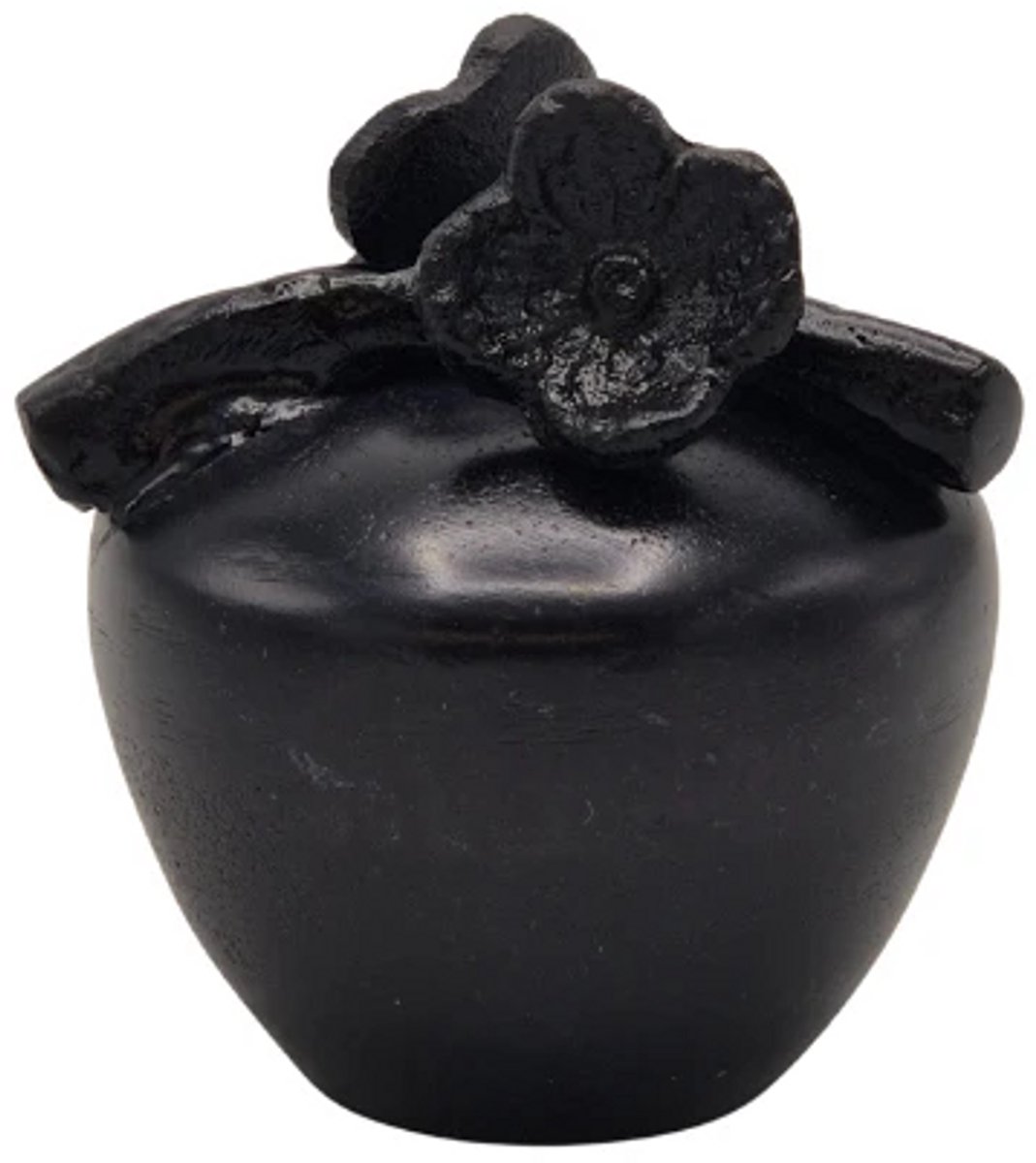 Urnenspecialist® - Urn Bloemen - Urn pot met bloemen - As verwerking - As - Zwart - Black - 60ML