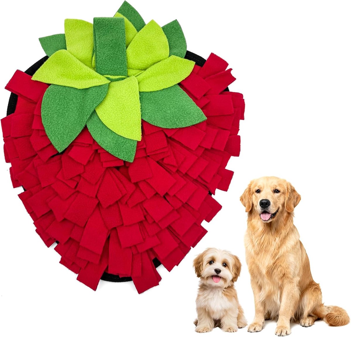 Snuffeltapijt Hond - Zoekspel Tapijt - Mentale Stimulatie - Antislip Achterkant - 29 x 195 cm - Rood