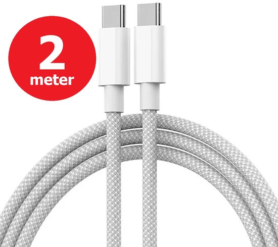 USB-C naar USB-C kabel 2m 100W snel...