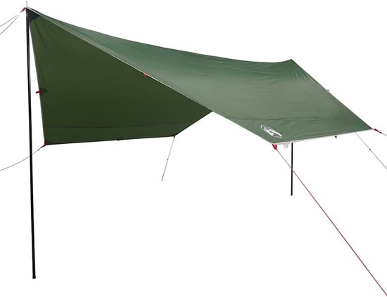 vidaXL - Auvent de camping - Imperméable - 430 x 380 x 210 cm - Vert