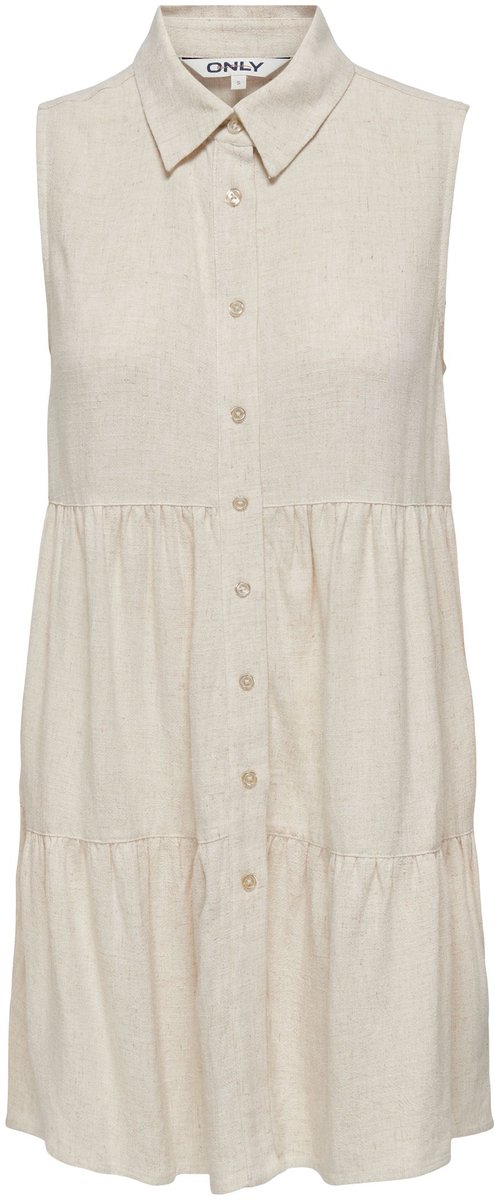 ONLY Blousejurk ONLSIESTA Linnen Korte jurk