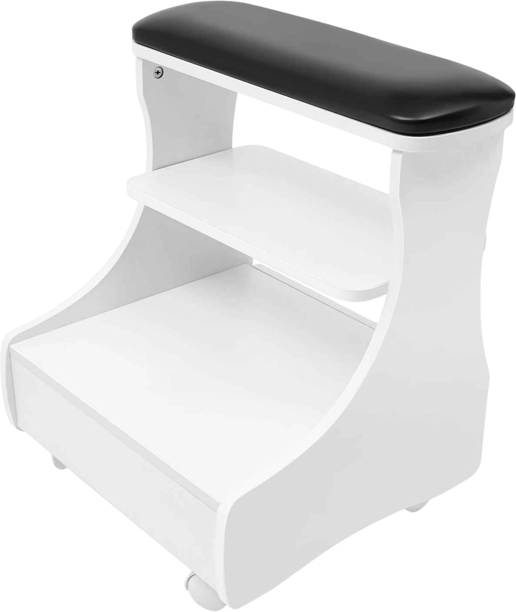Pedicure Voetensteun met Wielen – Voetenbad Standaard Trolley voor Pedicure – Verstelbare Voetsteun voor Schoonheidssalon en Thuisgebruik