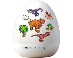 Jojoy - Magische nachtlamp projector - Magisch Nachtlampje met Muziek en 360 Graden Rotatie - Plafond projector - Slaaplamp Babykamer - Cadeau voor Jongens en Meisjes - DINODREAM
