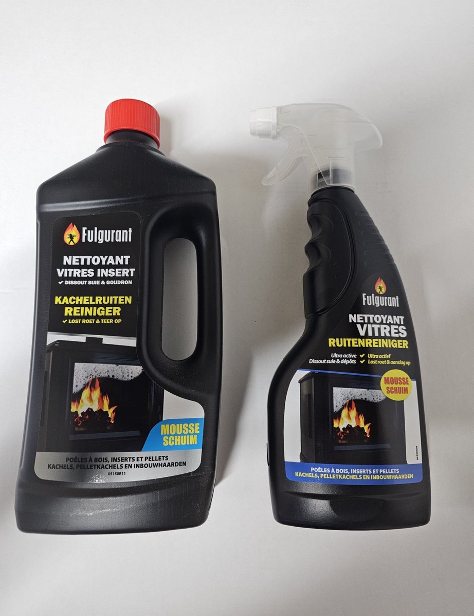 Voordeelverpakking - Fulgurant kachel ruitenreiniger + navulling 850ml
