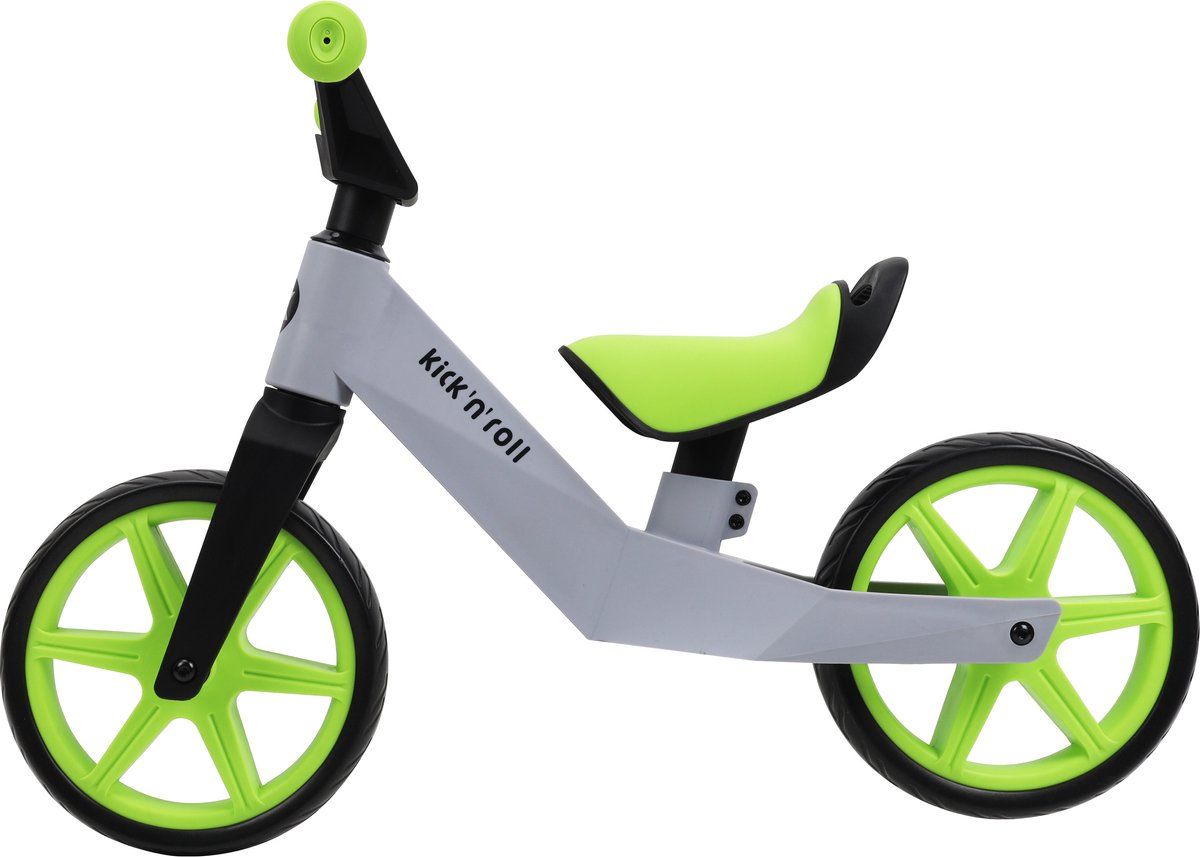 Kick'n'Roll TB02 - Loopfiets - Groen - Lichtgewicht - 2-4 jr