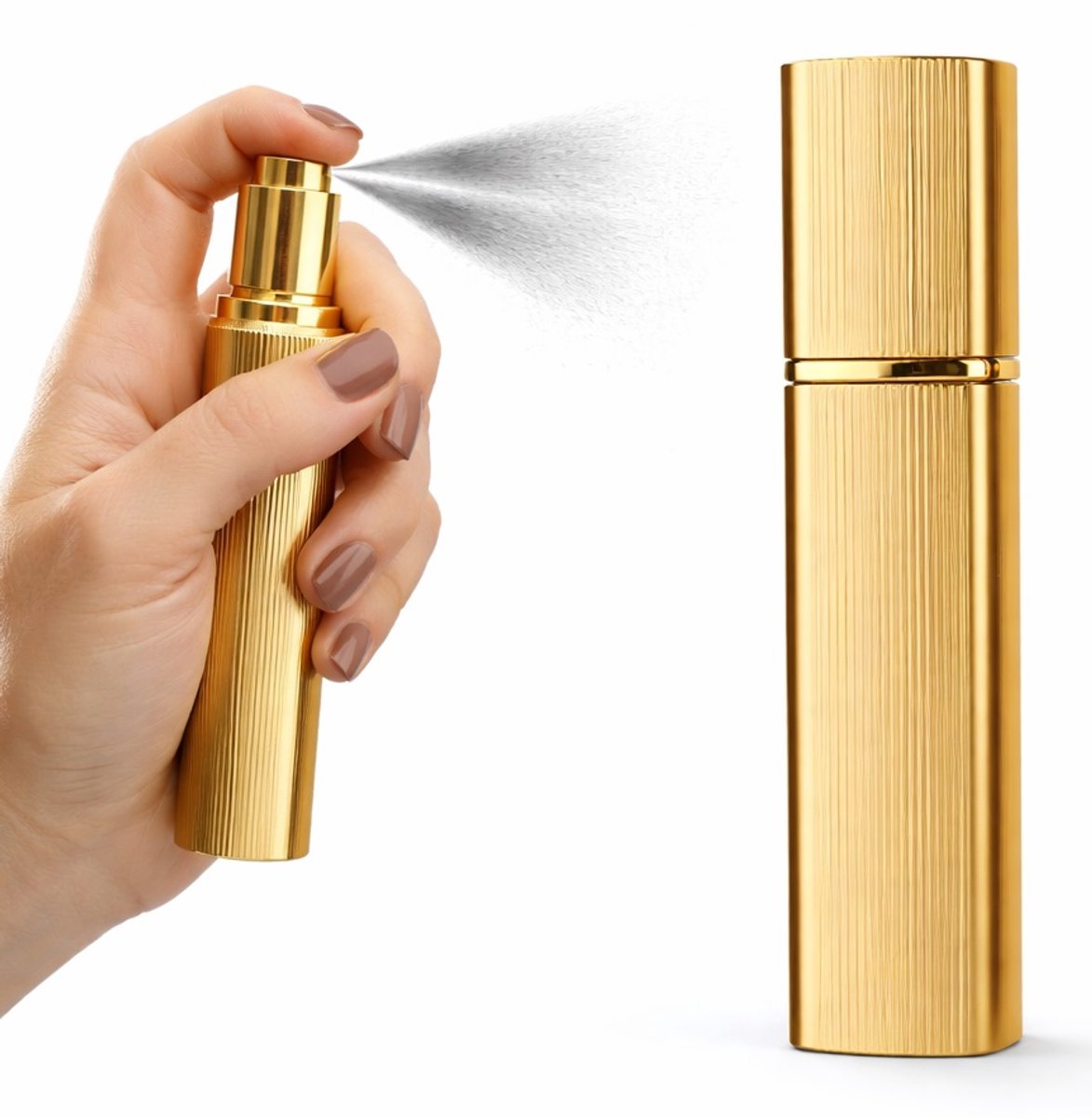 Luxe Parfumverstuiver I Parfum Flesje I Mini Parfum Flesje I Reisflesje Parfum I Reisflesje I Hervulbaar I 12 ML I Goud