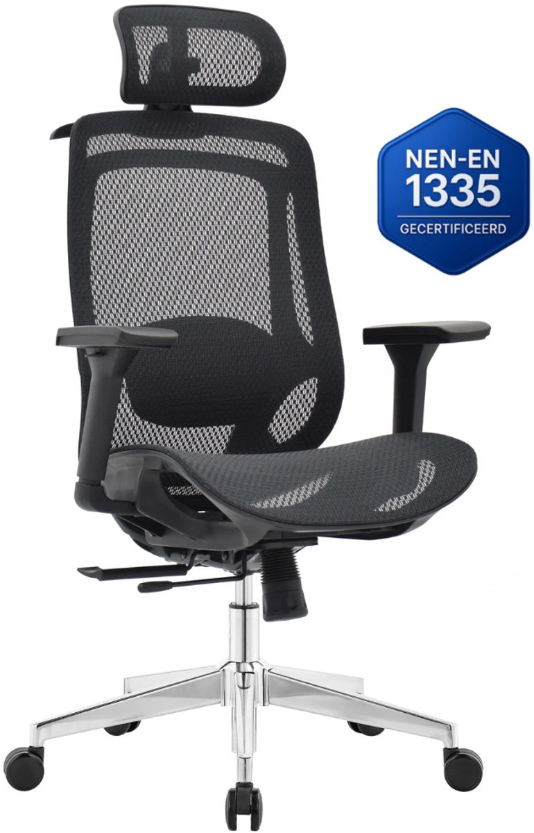 OfficeSense OS150 Ergonomische Bureaustoel - Mesh Office - OfficeSense - €224,00