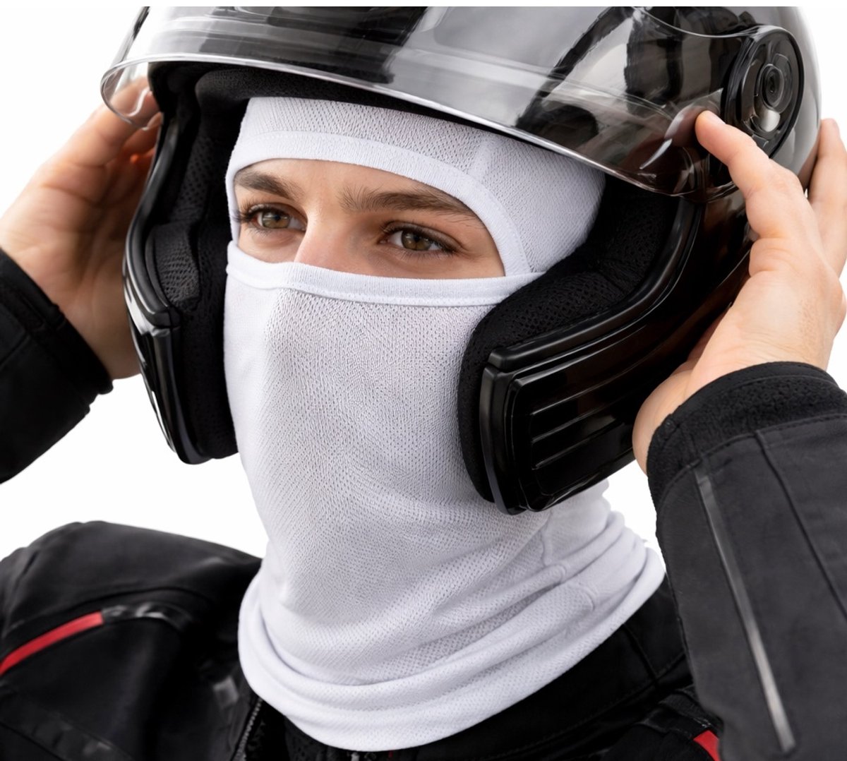 Balaclava Bivakmuts – Multiuse Gezichtsmasker & Nekwarmer – Motormuts voor Skiën Snowboarden Fietsen & Motorrijden – Unisex Wit