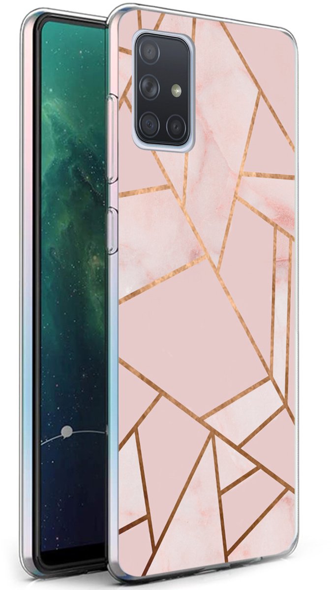 imoshion Hoesje - Geschikt voor Samsung Galaxy A71 - Design hoesje - Pink Graphic