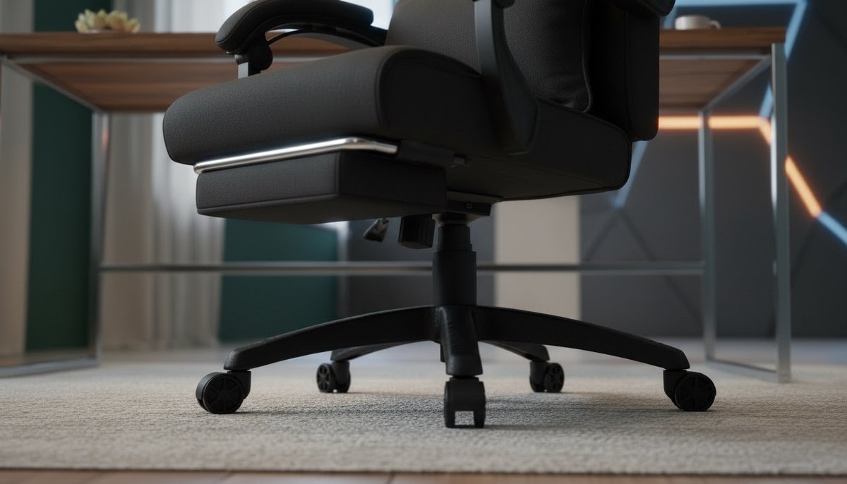 Ergonomische Directiestoel Casa Velluto Executive Comfort XL – Bureaustoel met Verstelbare Hoofdsteun, Lendensteun en Voetsteun – Draaibare Computerstoel met Hoge Rugleuning, Techno-Stof Bekleding – Zwart – Luxe Kantoorstoel