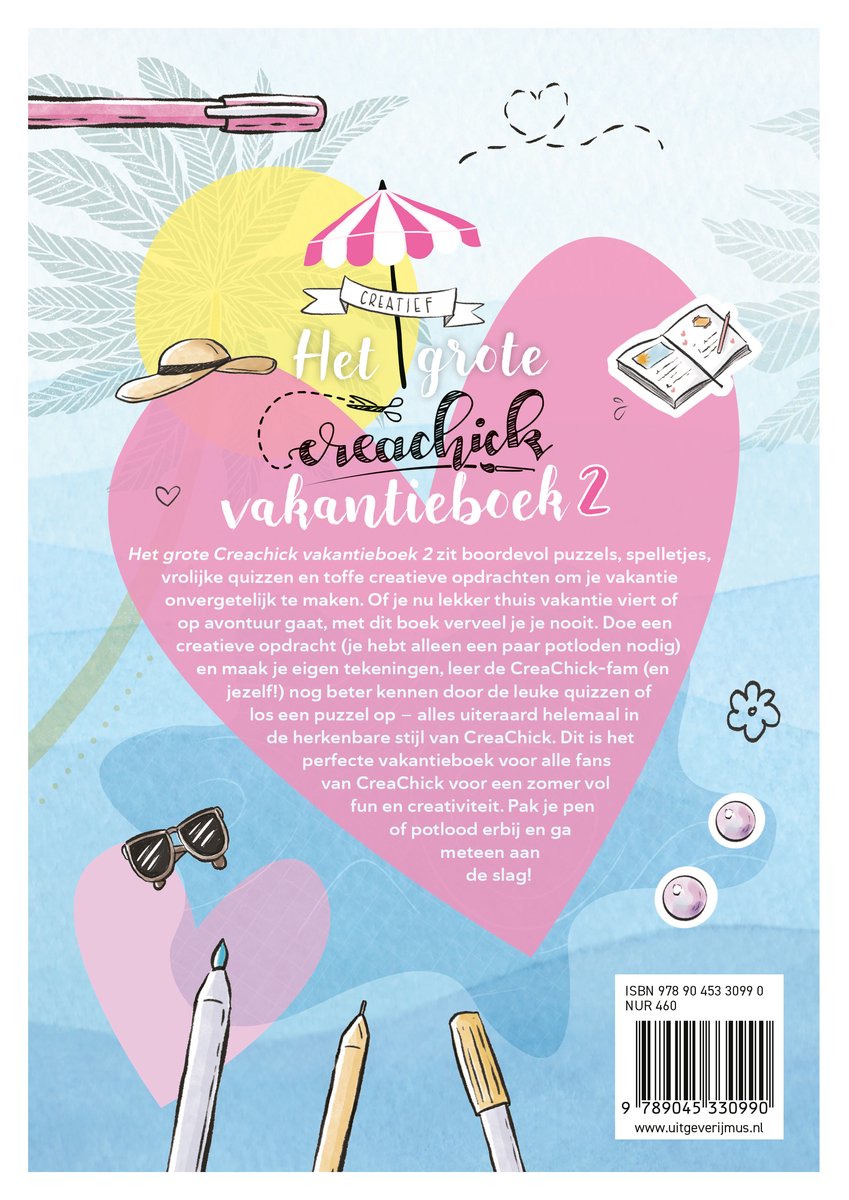 Het grote CreaChick vakantieboek 2 - back cover