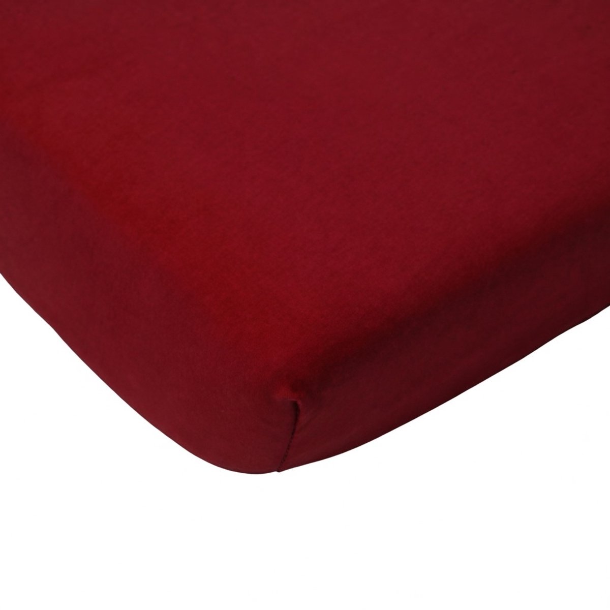 Cinderella Hoeslaken Katoen - 180x220 cm - Litsjumeaux XL - Dark Red - Hoekhoogte 20 cm