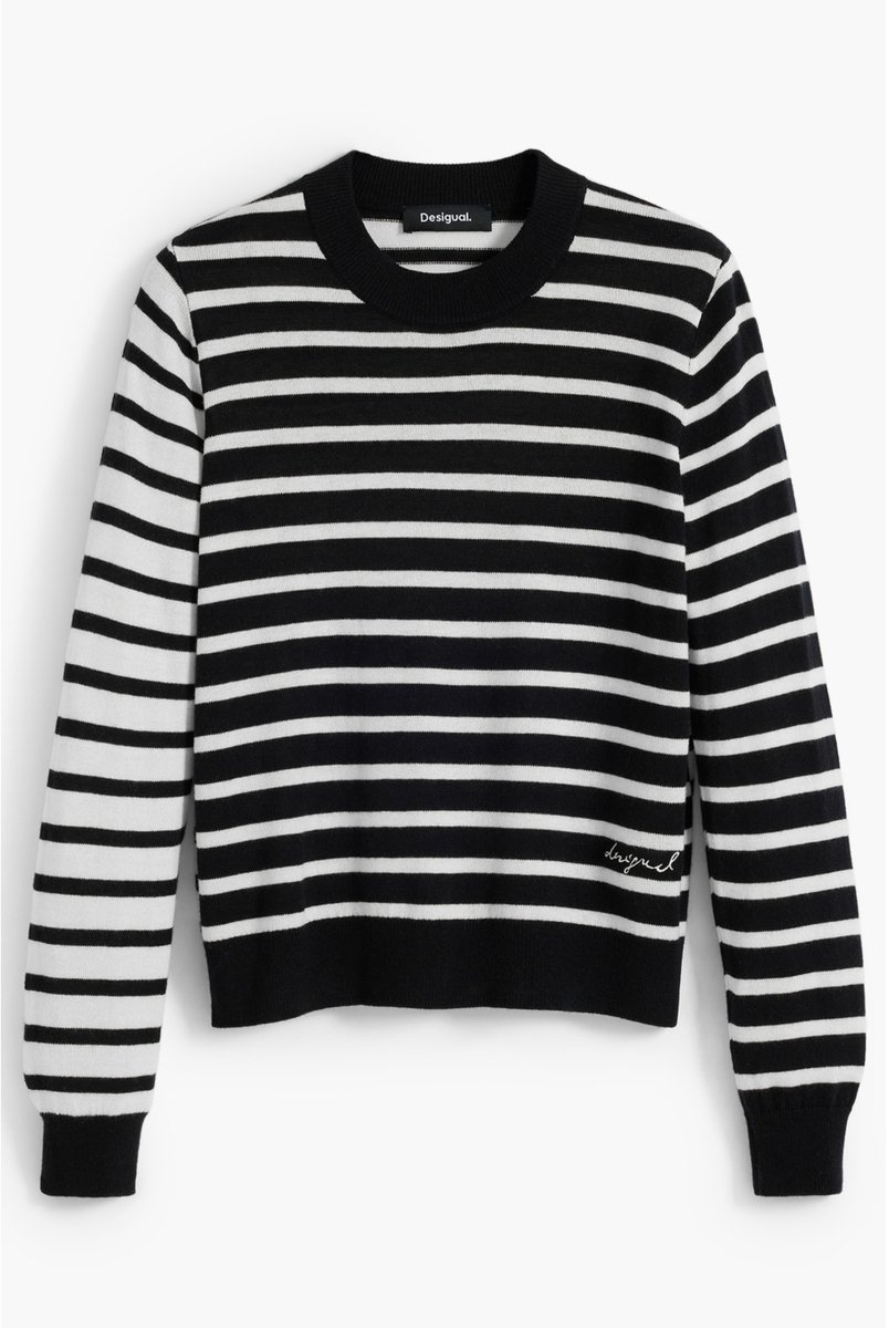 Desigual Trui in Zwart Wit