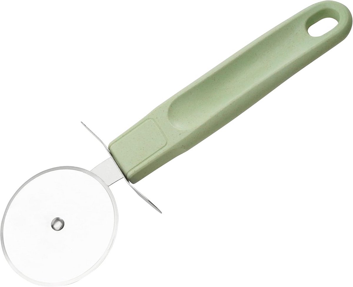 Pizzasnijder - Pizzaroller - Eenvoudig snijden - Ergonomische handgreep - 20 cm - Mintgroen