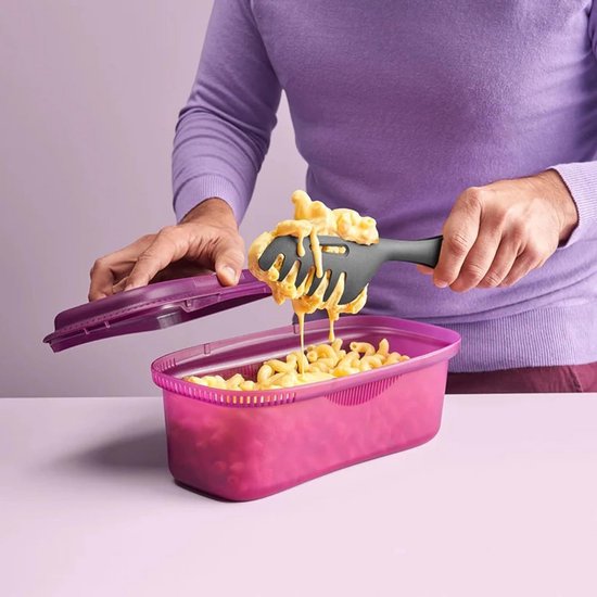 Pastakoker Magnetron - Snelle Pasta Maker - Thuis Koken - Vaatwasserbestendig - 1.9 Liter - Paars van Merkloos — afbeelding 4