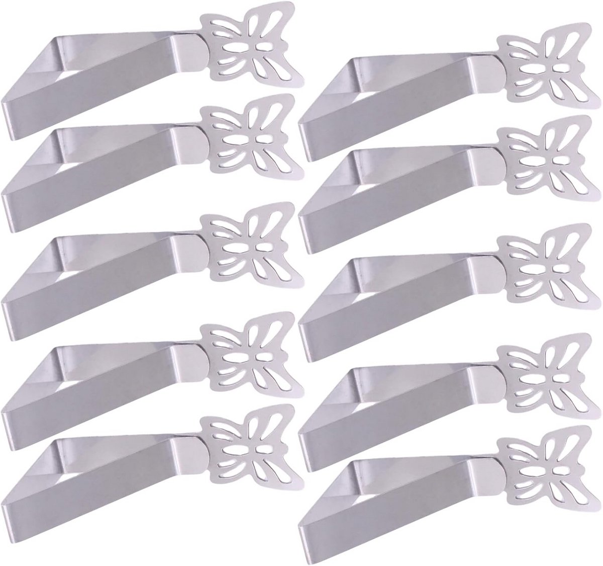 Tafelkleedgewichten - Tafelkleedklemmen - Buiten Zitten - Vlinderdesign Decoratie - 10 Stuks