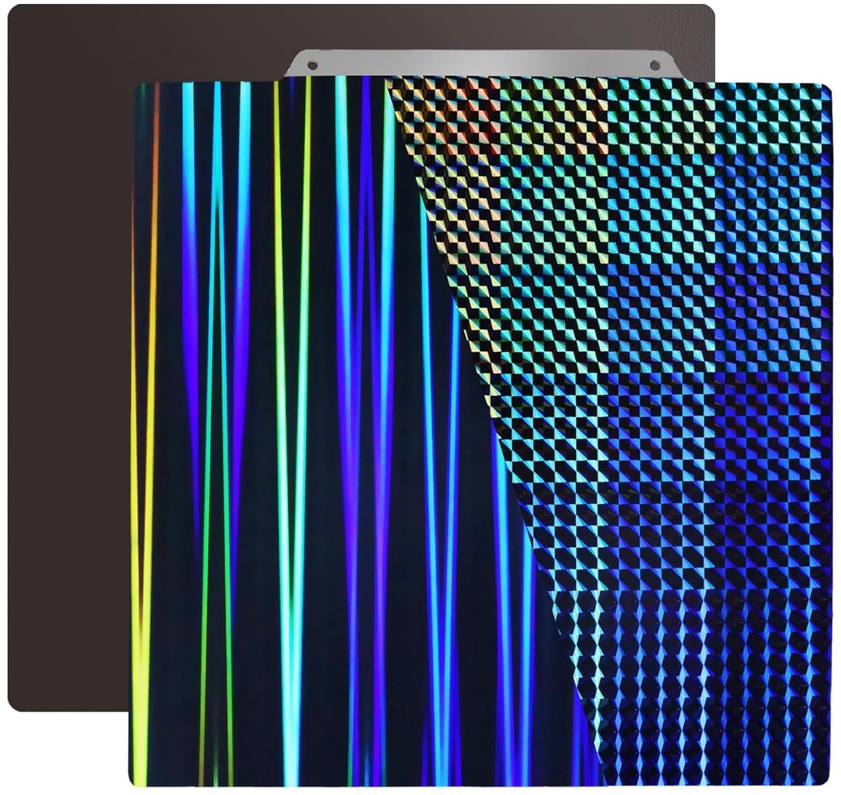 Printplaat - Flexibele Plaat - 3D Printen - Magnetisch & Dubbelzijdig - 310x310mm - Rainbow Streak