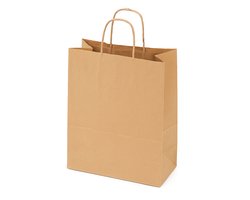 Bruine Kraft Tas (Large) - 32x12x41 cm - 50 Stuks - Bruin