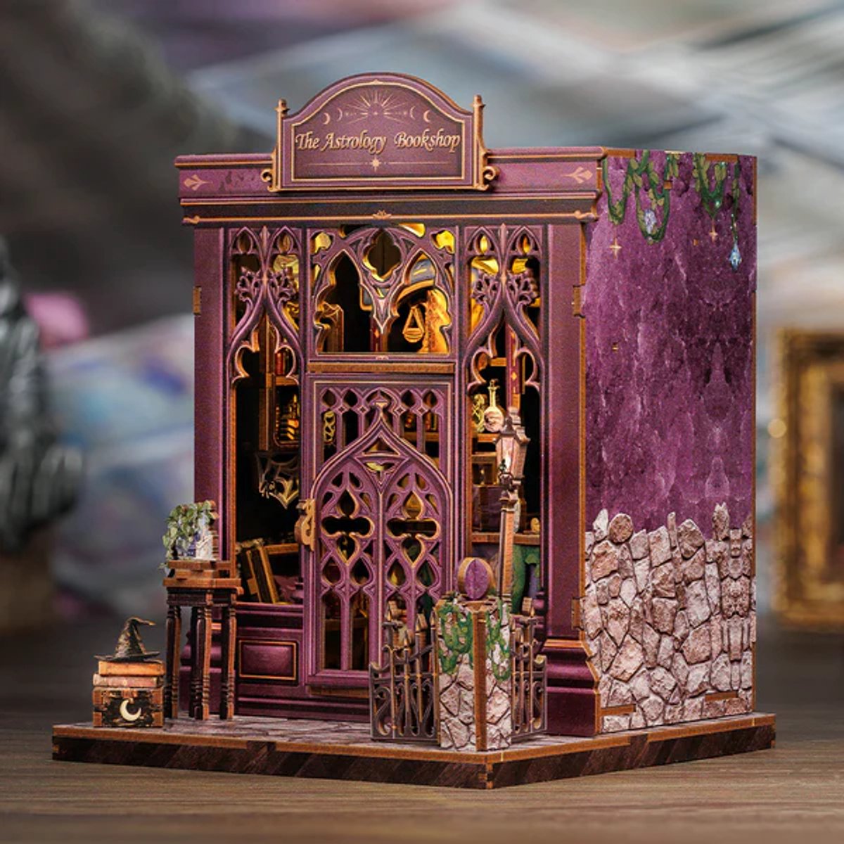 CuteBee Miniatuurhuisje - Modelbouw - Modelbouwpakket - 3D Houten Puzzel - DIY Bouwpakket Volwassenen - Constructiespeelgoed - The Astrology Bookshop — afbeelding 5