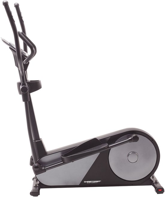 Christopeit Crosstrainer EL 8000 – elliptische trainer met inductiefremsysteem, 12 kg vliegwiel, 32 weerstandsniveaus, LCD-display met tablethouder, 23 trainingsprogramma’s, Bluetooth & Kinomap