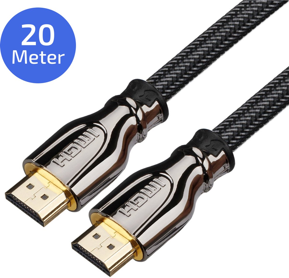 HDMI 2.0 Kabel 20 Meter - Ultra HD 4K High Speed (60/120/240Hz) - 18GBPS