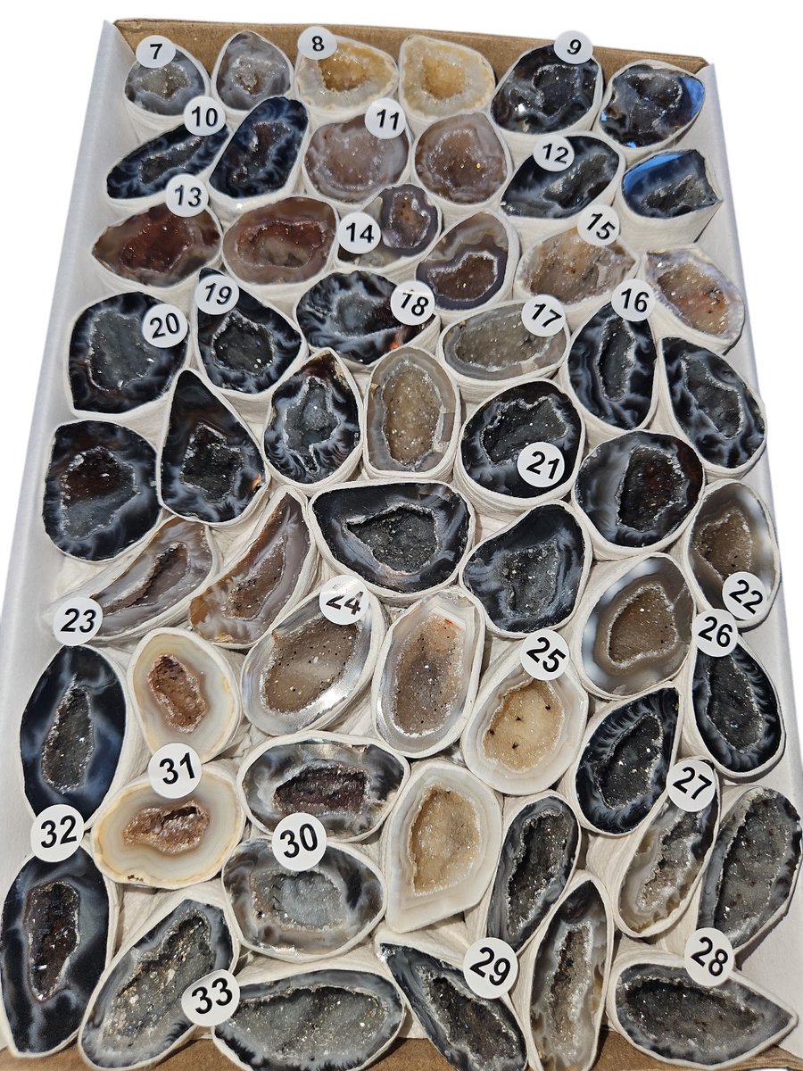 Agaat Geode mini set van 2